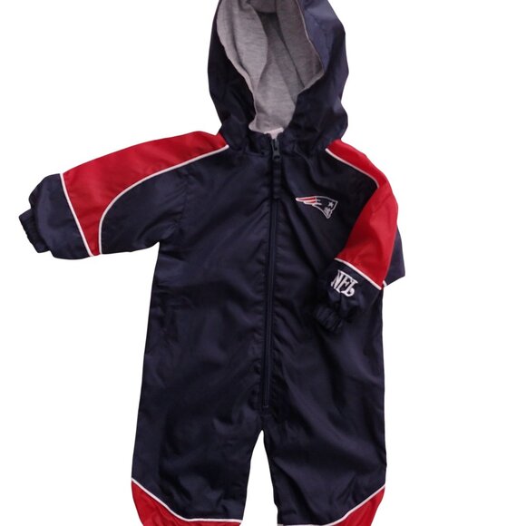 NFL New England Patriots Lightweight Rainsuit 0-3 Months - Picture 5 of 10
